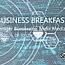 technischer Healthcare Hintergrund mit der Überschrift "Business Breakfast - Weniger Bürokratie. Mehr Medizin."