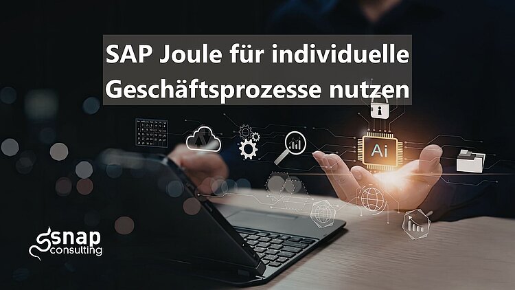 ein Laptop mit einer Hand, sie hält ein leuchtendes KI zeichen