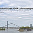 Die Skyline Düsseldorfs mit der Überschrift "51. Wissenschaftlicher ADKA-Jahreskongress – „Zukunft der Arzneimitteltherapiesicherheit – Junge Ideen für die Krankenhauspharmazie"