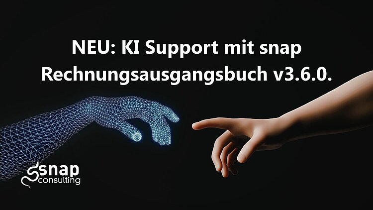 Eine animierte und eine "echte" menschliche Hand berühren sich fast.