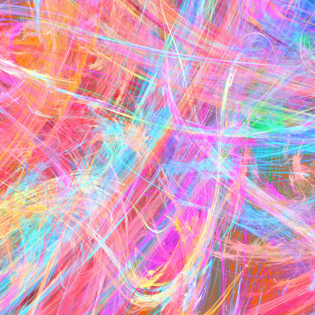 eine bunte Mischung als hellen farbigen Linien.