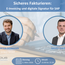 Portraitbilder von Georg Eder und Morten Eickmann, Darüber die Überschrift "Sicheres Fakturieren: E-Invoicing und digitale Signatur für SAP"
