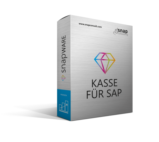 Ein Box auf der steht Kasse für SAP