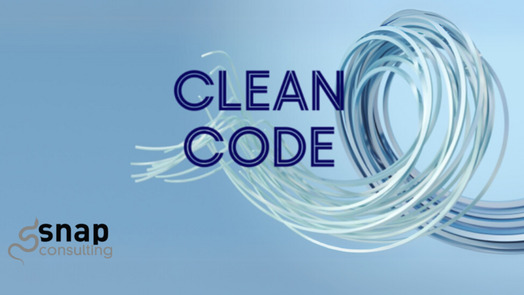 auf einem blauen Hintergrund steht die Überschrift "Clean Code"