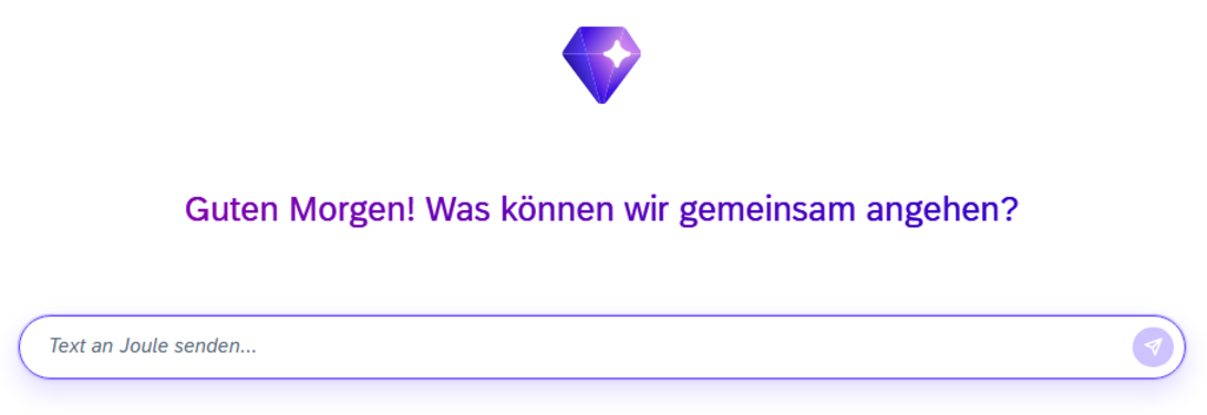 Unser Interface von Joule