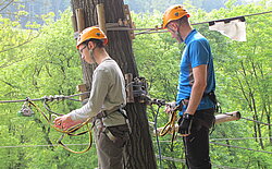 Snap Mitarbeiter im Kletterpark 