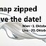 dynamischer Hintergrund mit Überschrift "snap zipped save the date! - Wien am 1. Oktober 2026 und Linz am 20. Oktober 2026"