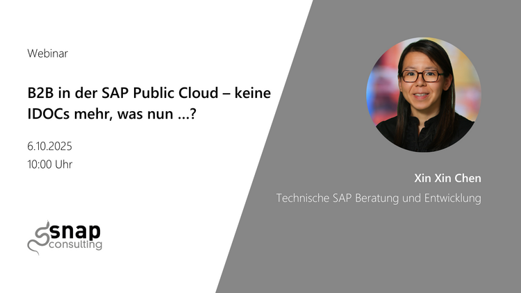 Webinargrafik mit Referentin Xin Xin Chen